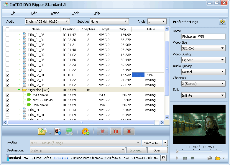 Screenshot of 3GP Video Converter 3.180