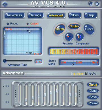Screenshot of AV Voice Changer 4.0.54