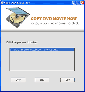 Screenshot of Copy DVD Movie Now