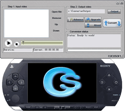 Screenshot of Cucusoft PSP Movie Converter