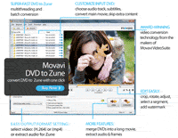Screenshot - Movavi DVD to Zune converter
