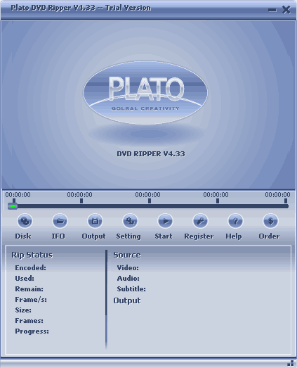 Screenshot of Plato DVD Ripper