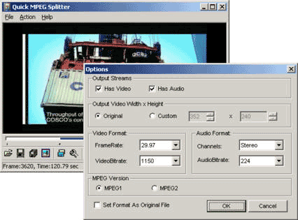 Screenshot of Quick MPEG Splitter