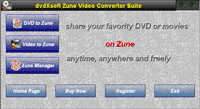 Screenshot - dvdXsoft Zune Video Converter Suite